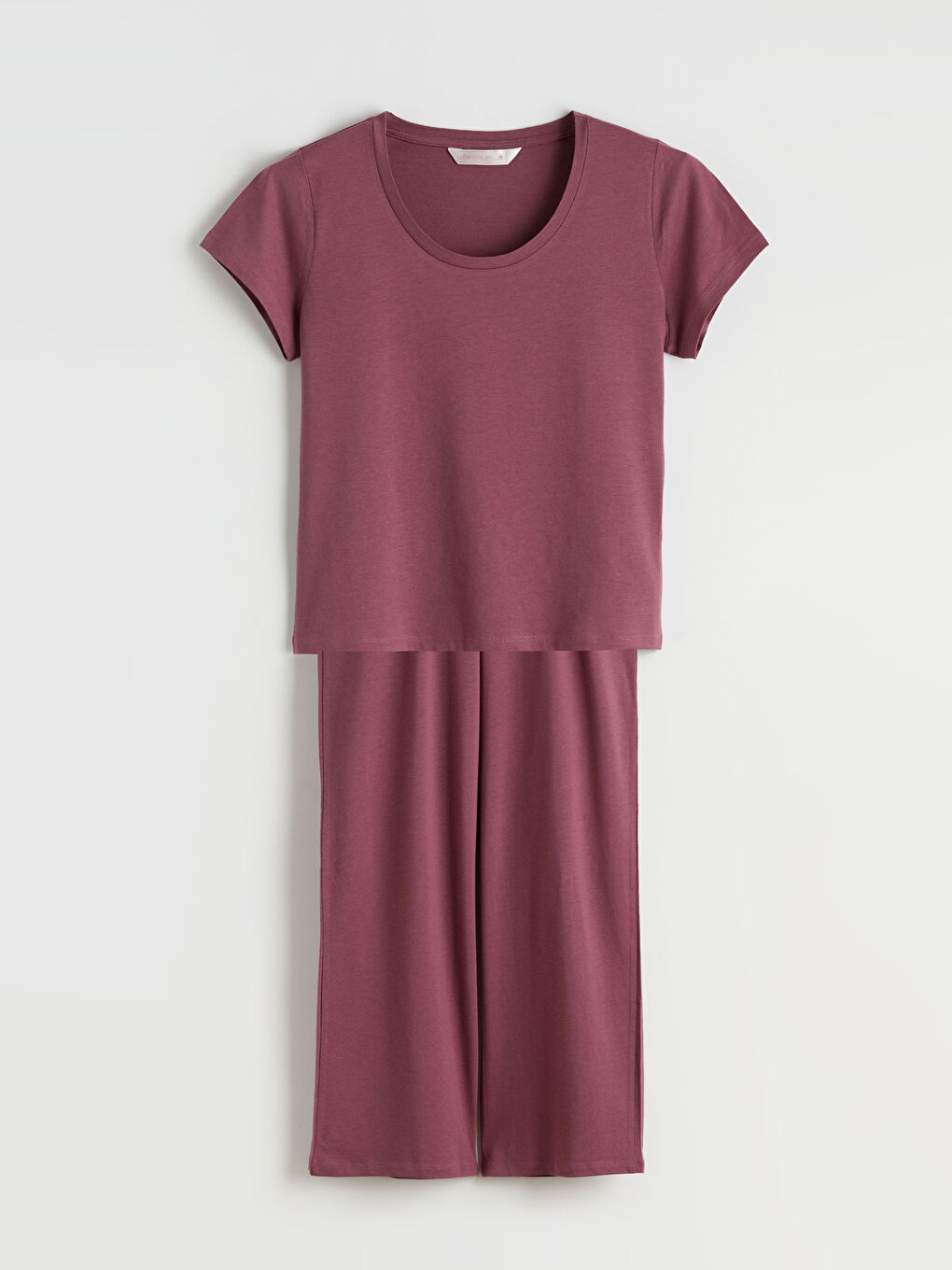 Mürdüm U Yaka Modal Karışımlı Kadın Pijama Takımı-4