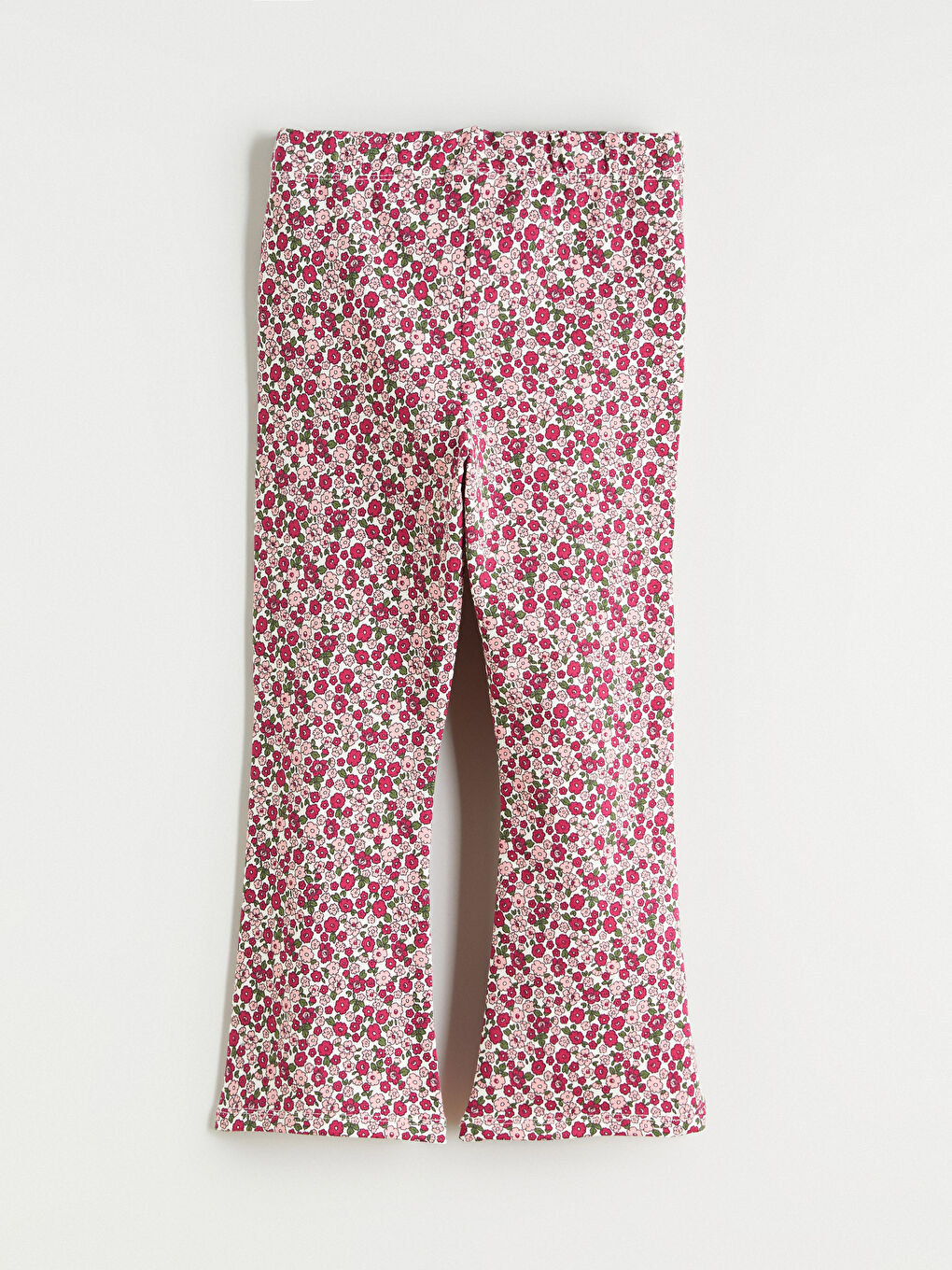 Elastic Waist Floral Spanish Leg Girls' Tights-1