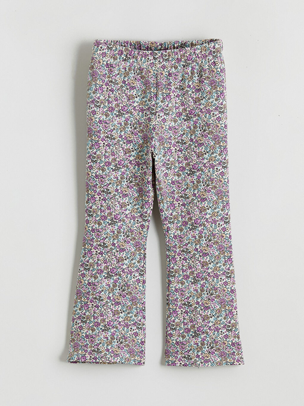 Lila Kız Çocuk Sweatshirt ve Tayt Pantolon 2'li-5