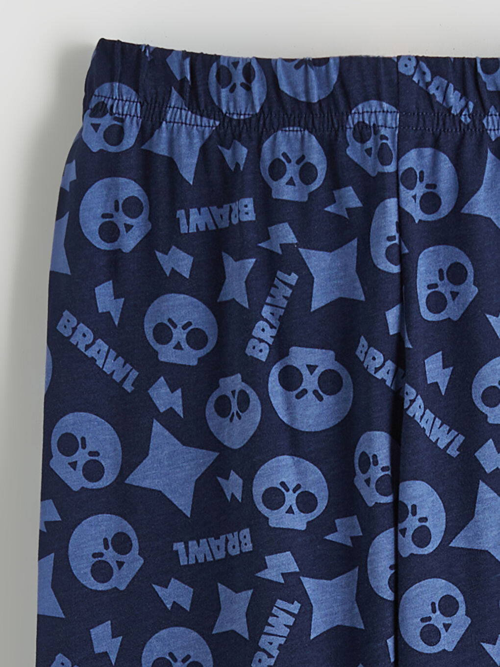 Lacivert Brawl Stars Baskılı Erkek Çocuk Pijama Takım-5