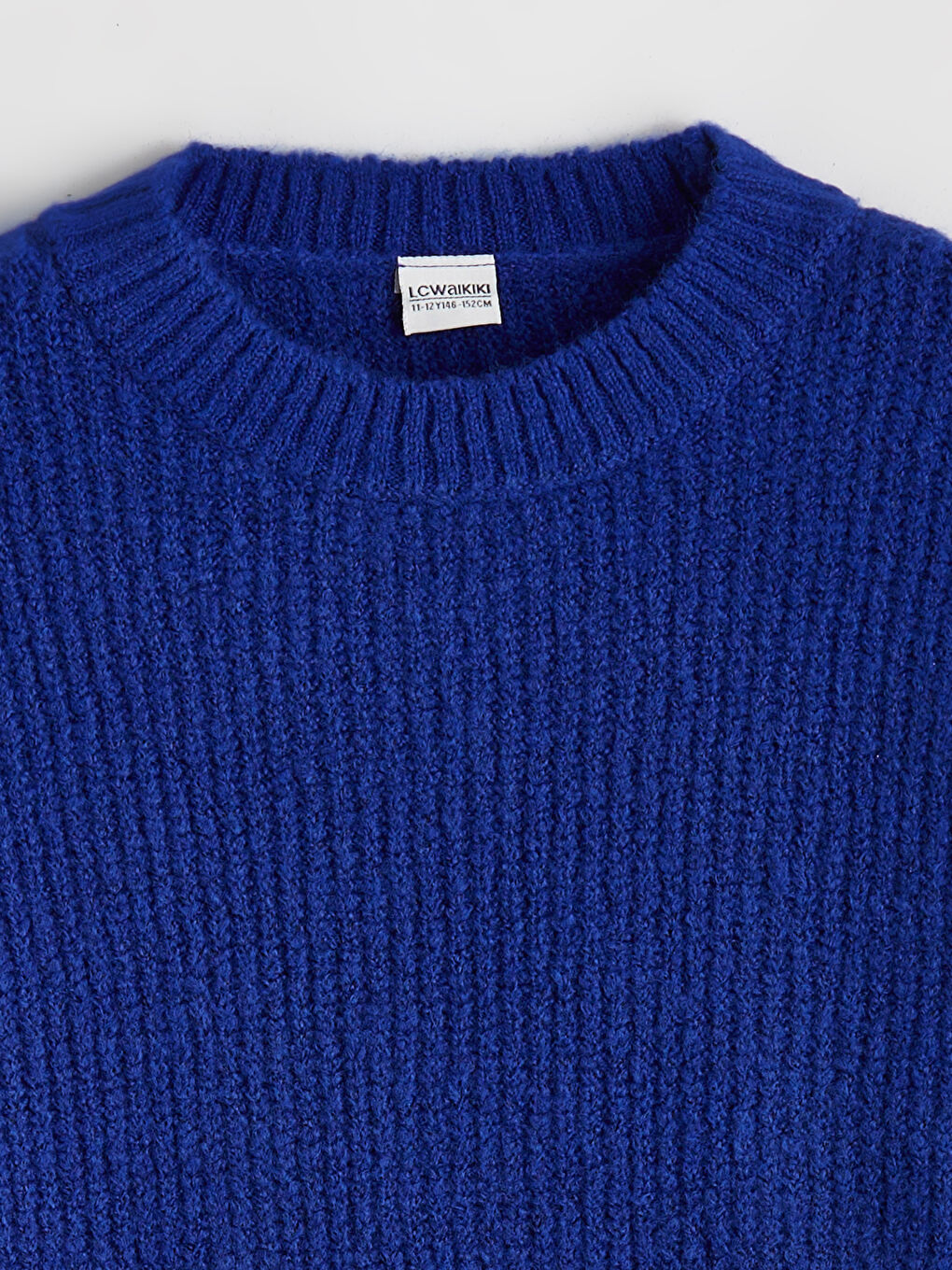 Mavi Bisiklet Yaka Kız Çocuk Triko Kazak-1