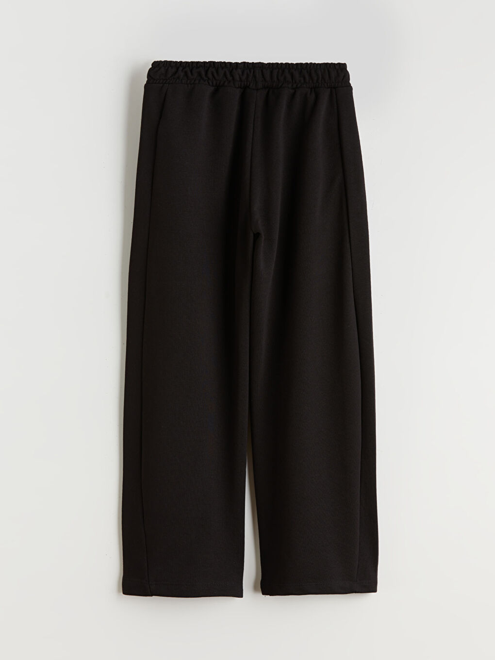 Siyah Beli Lastikli Kız Çocuk Eşofman Altı-1