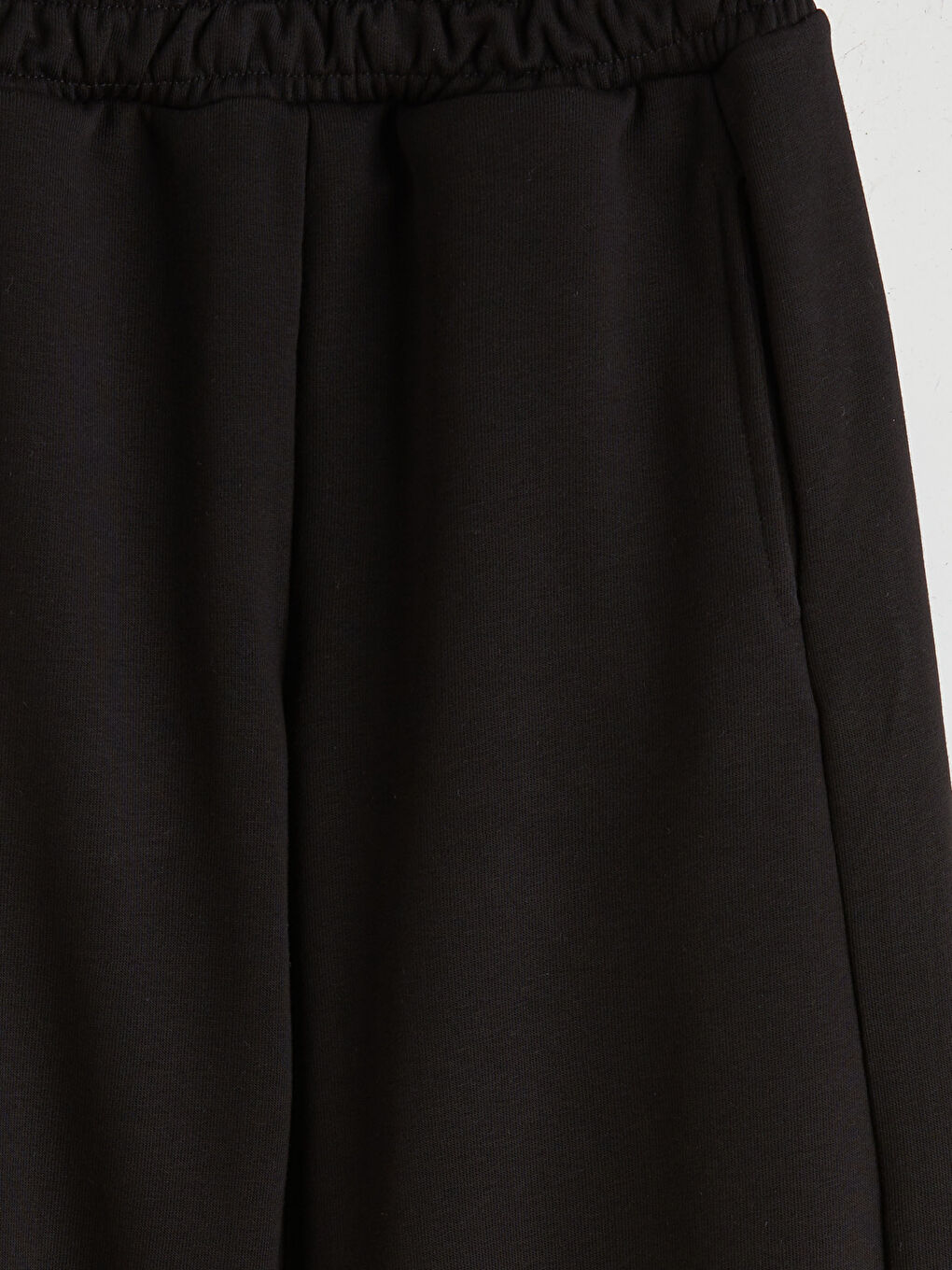 Siyah Beli Lastikli Kız Çocuk Eşofman Altı-2