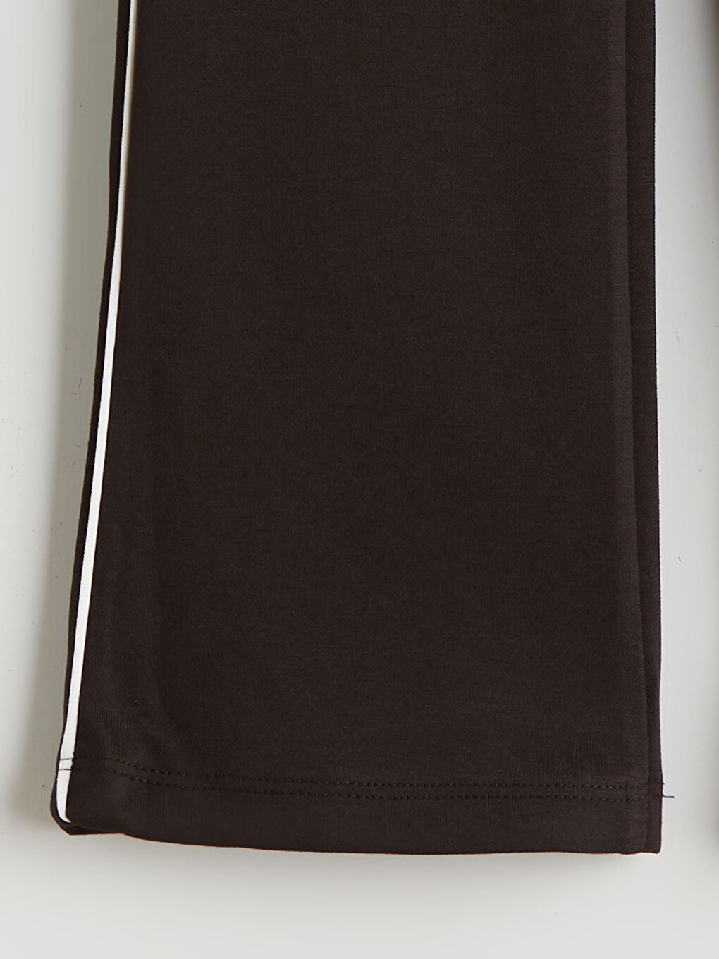 Kahverengi Beli Lastikli İspanyol Paça Kız Çocuk Tayt-1