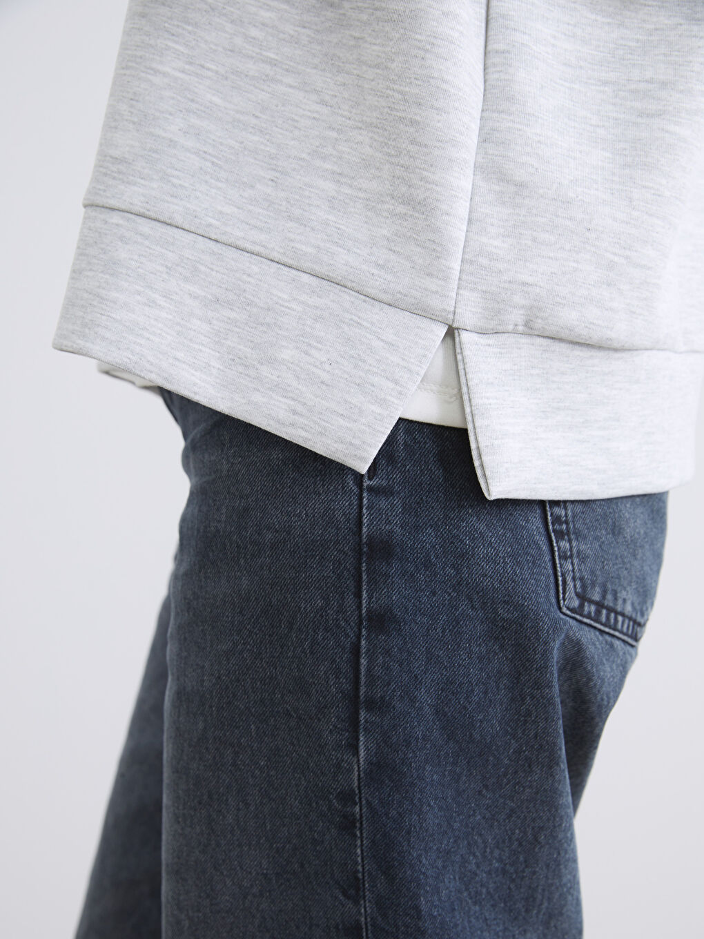 Crew Neck Oversize Women's Sweatshirt-2