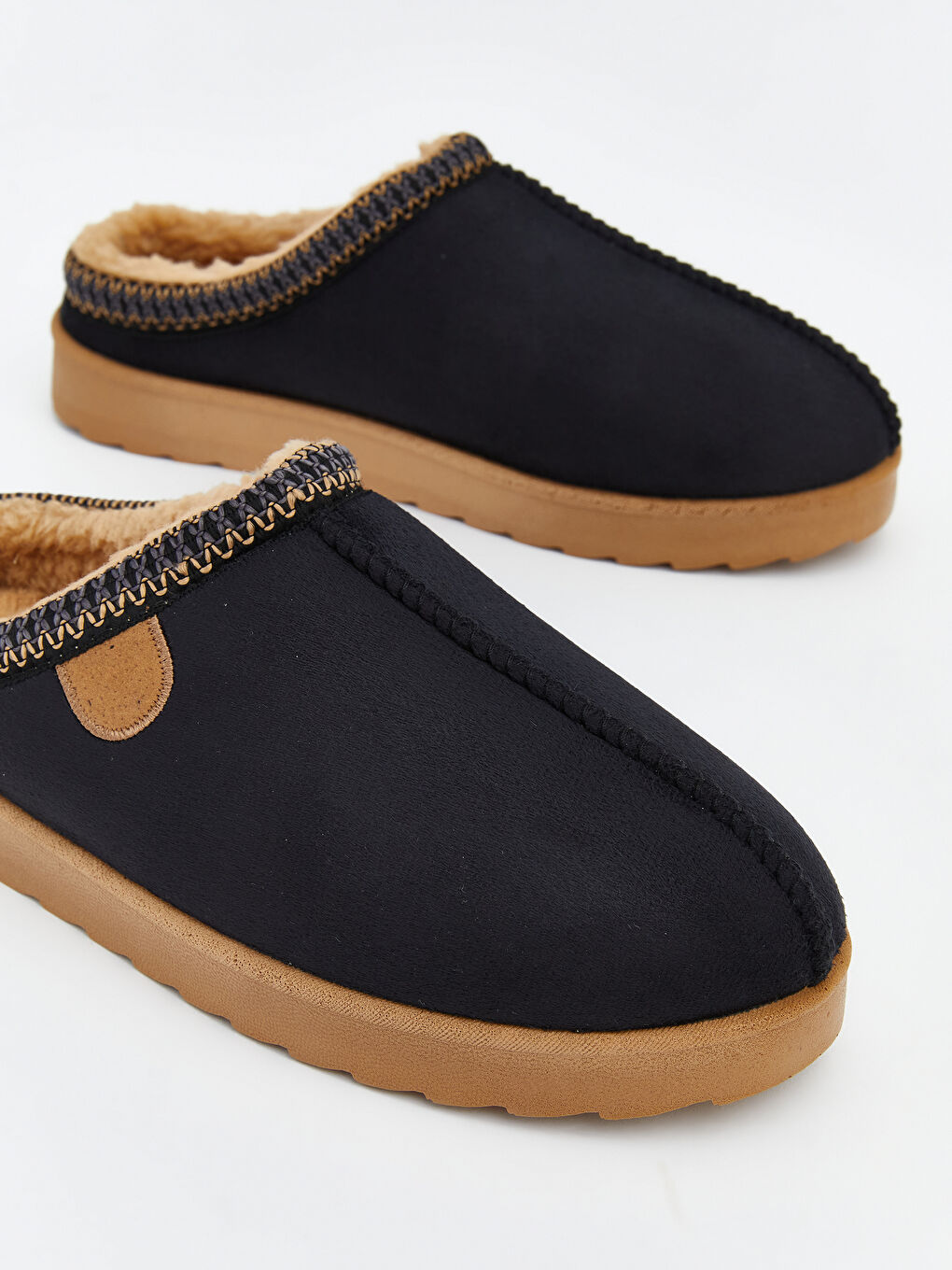 Furry Inside Men's Home Slippers-2