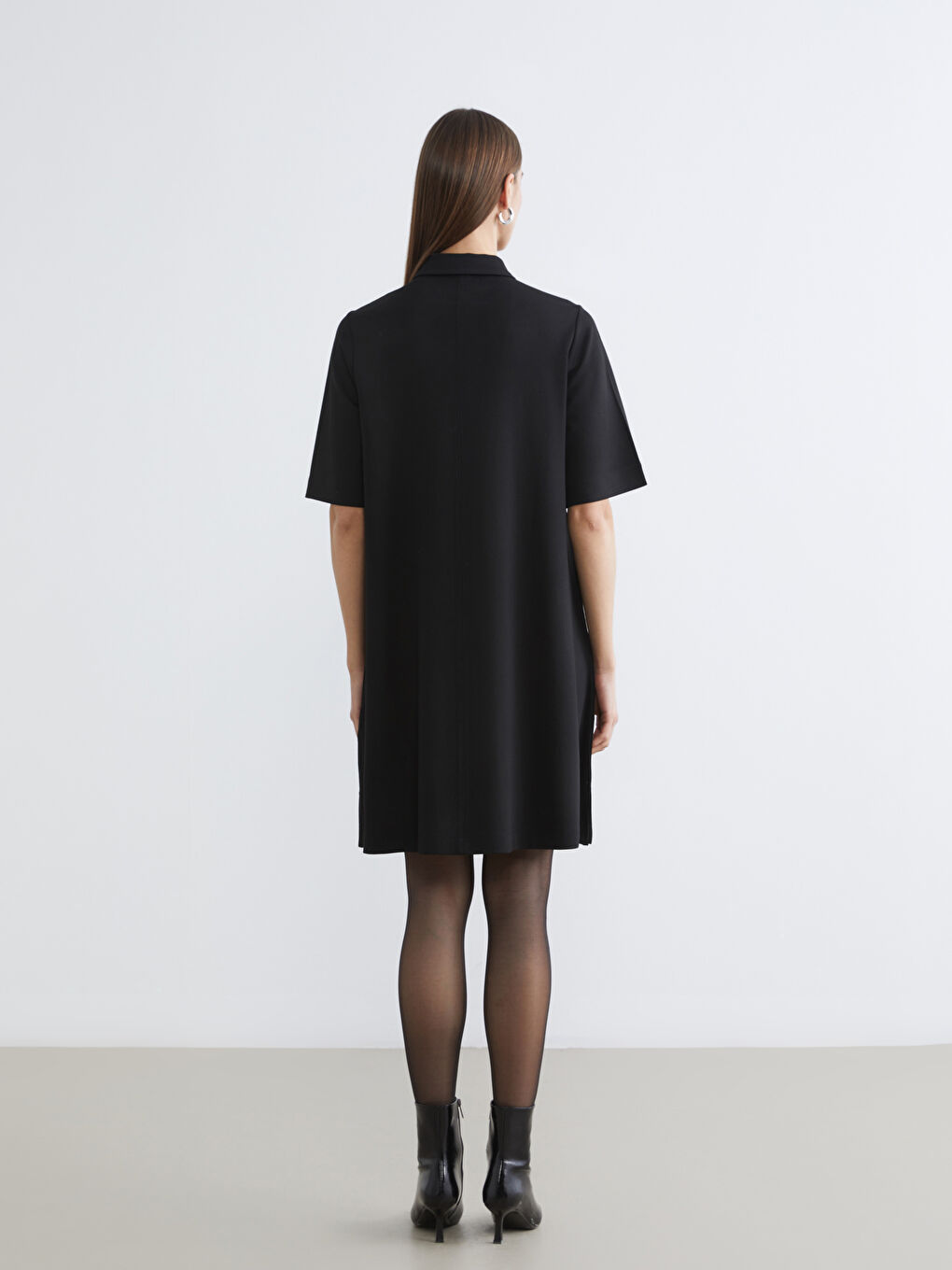 Polo Neck Mini Dress-3