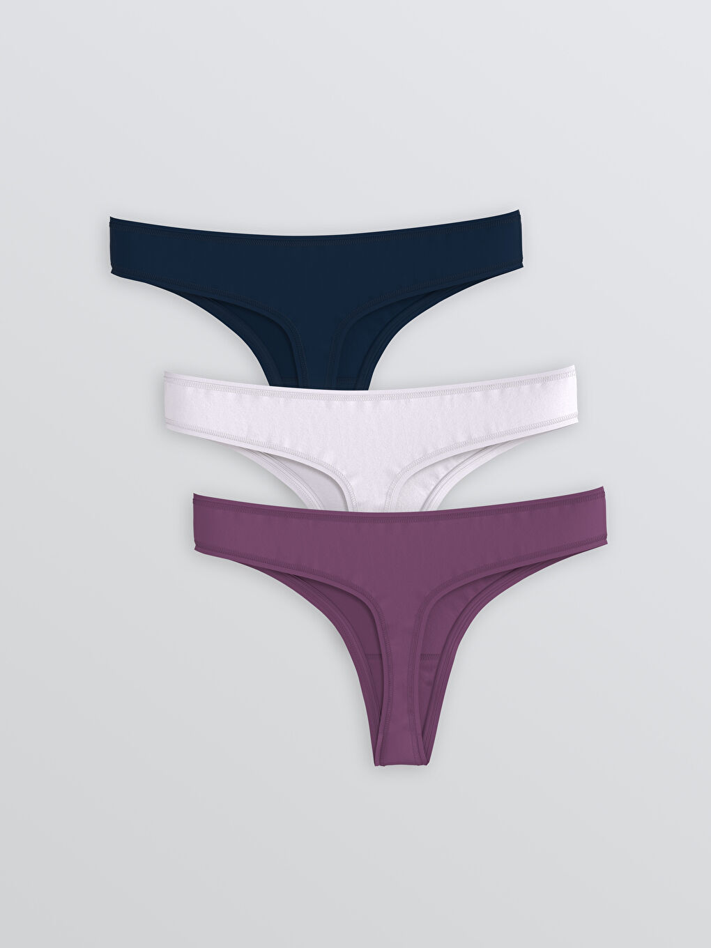 Plain Thong Knickers 3-Pack-1