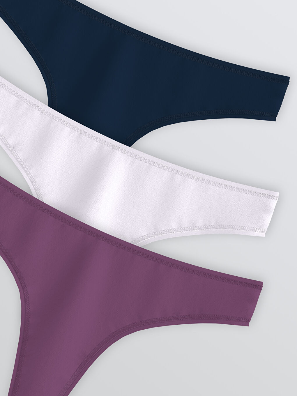 Plain Thong Knickers 3-Pack-2