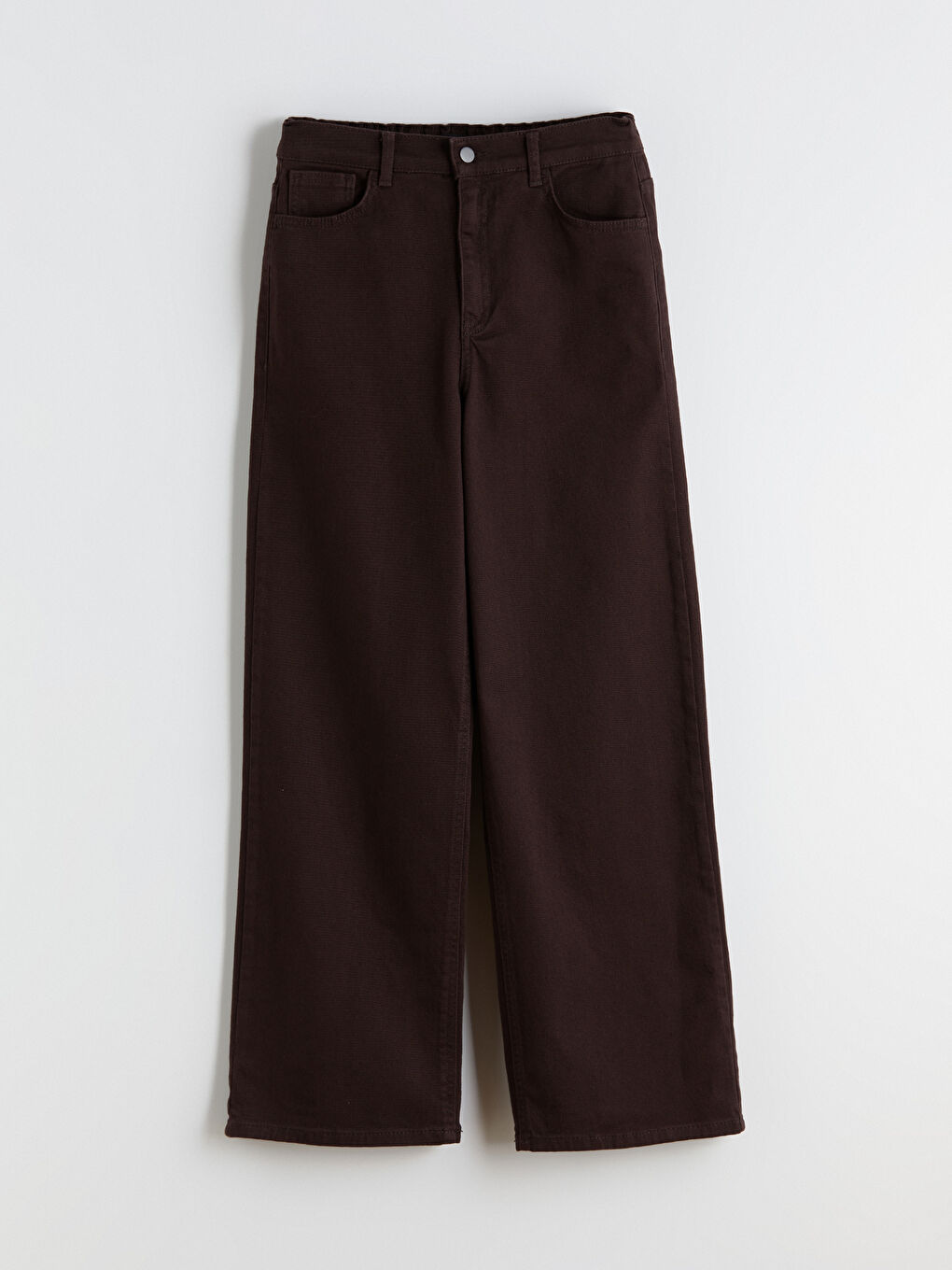 Regular Fit Wide Leg Women's Trousers-4