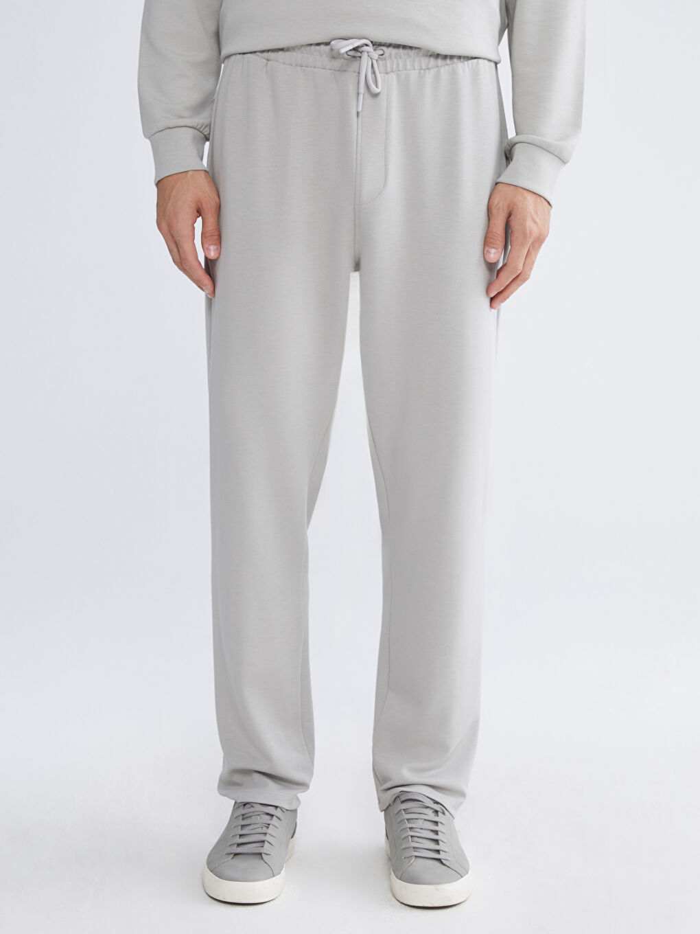 Gri Standart Kalıp Erkek Eşofman Altı-1