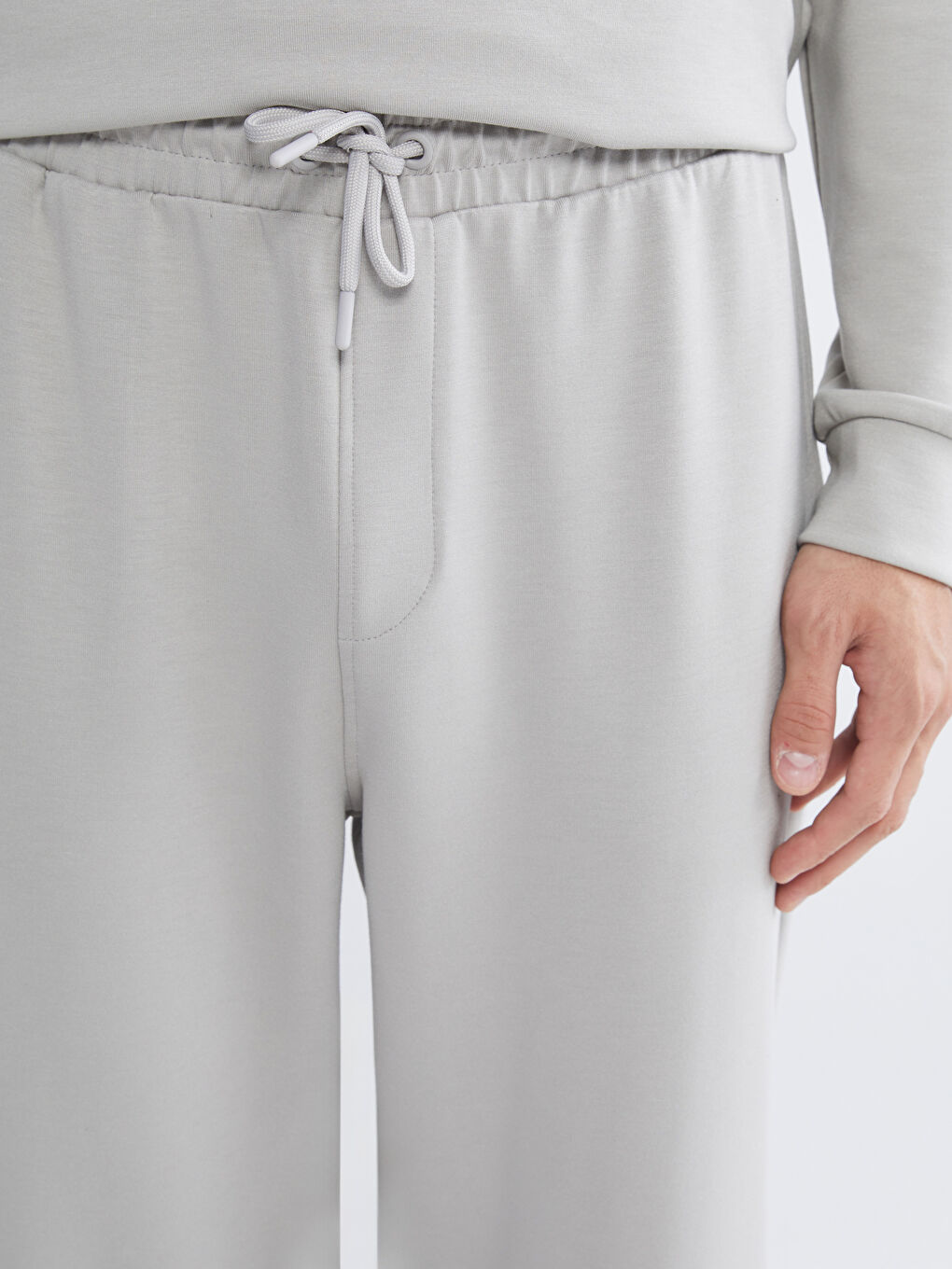 Gri Standart Kalıp Erkek Eşofman Altı-2