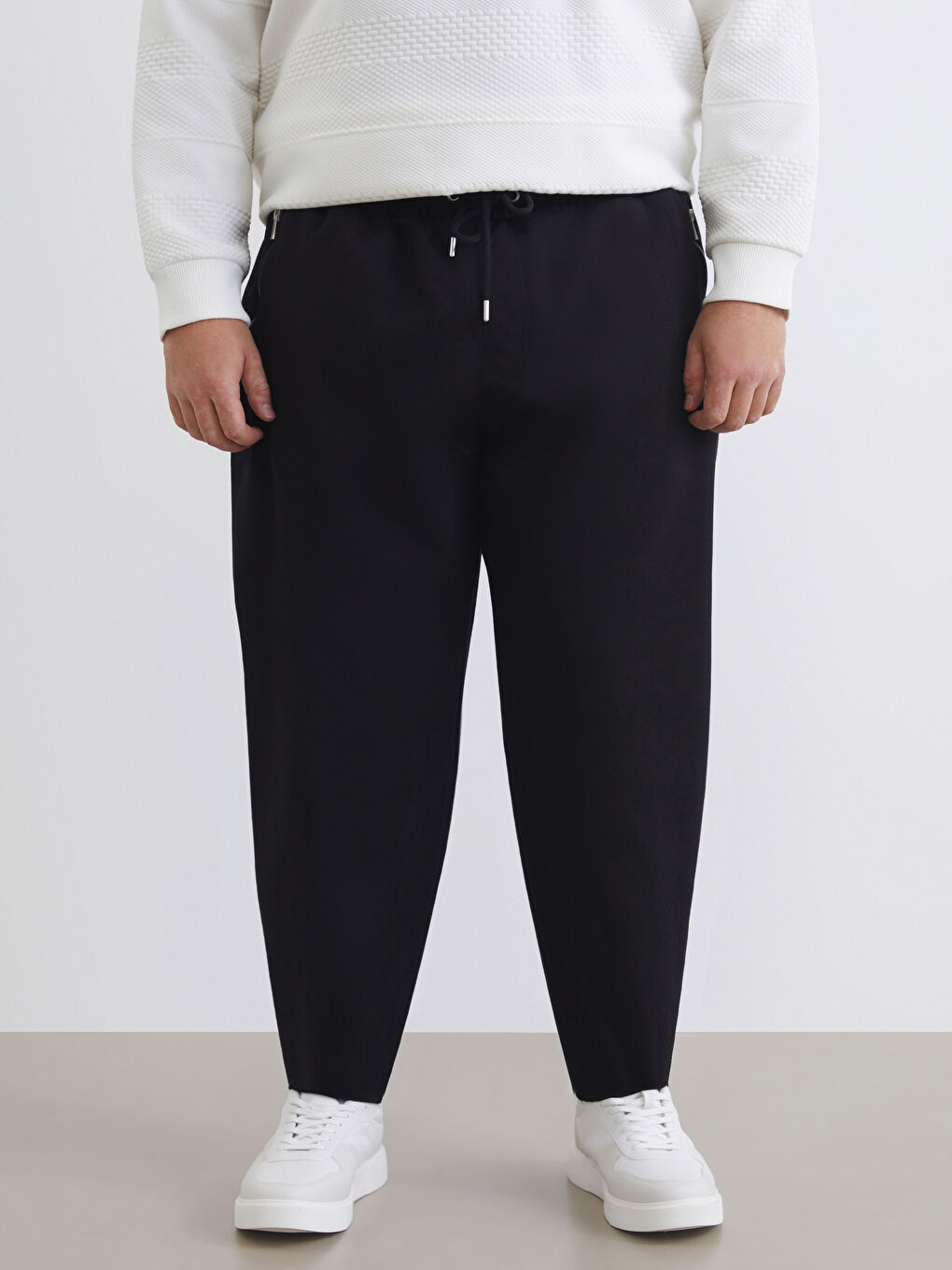 Siyah Büyük Beden Erkek Jogger Eşofman Altı-1