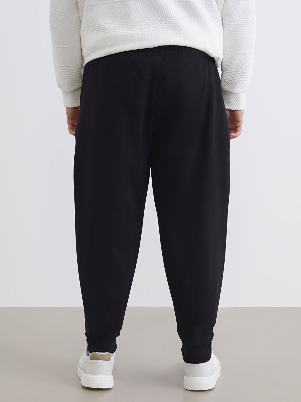 Siyah Büyük Beden Erkek Jogger Eşofman Altı-3