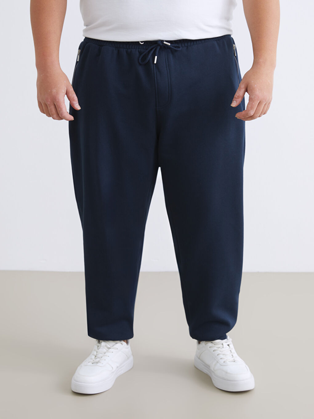 Lacivert Büyük Beden Erkek Jogger Eşofman Altı-1