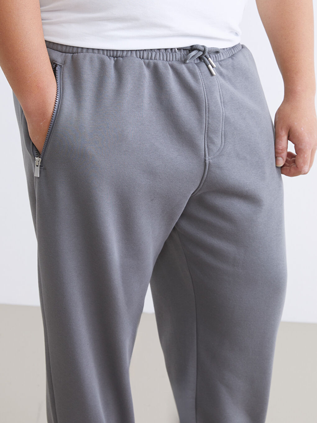 Gri Büyük Beden Erkek Jogger Eşofman Altı-2
