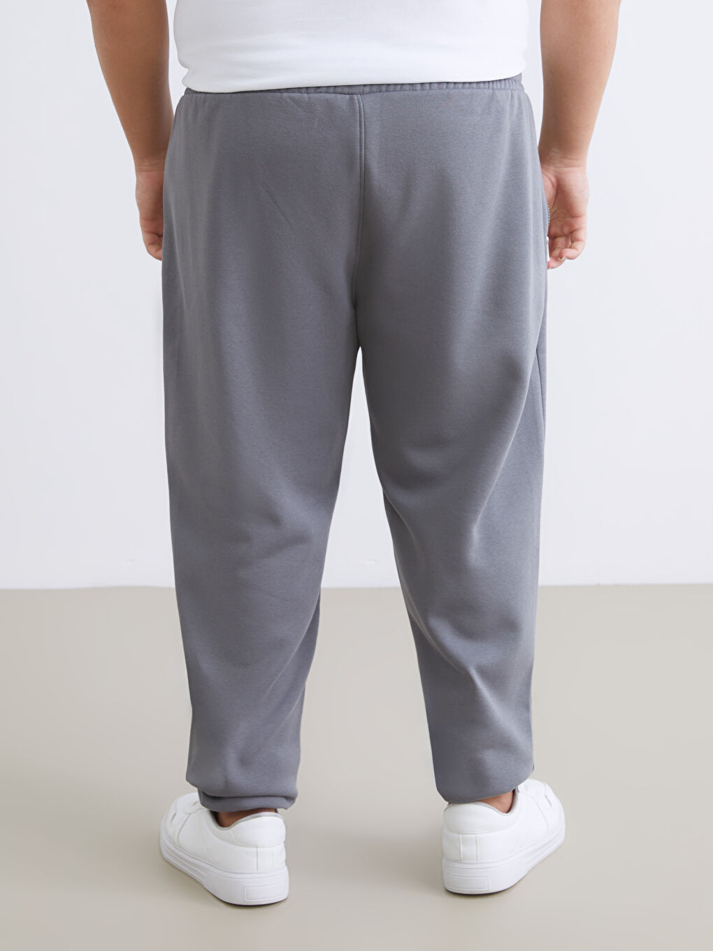 Gri Büyük Beden Erkek Jogger Eşofman Altı-3