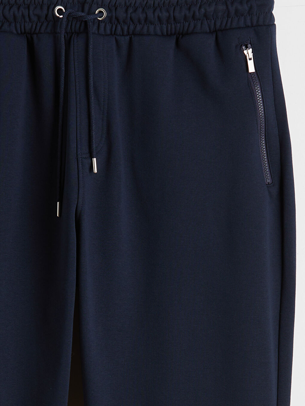 Lacivert Standart Kalıp Erkek Kalın Eşofman Altı-5