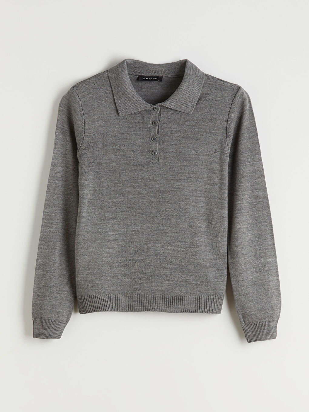 Polo Neck Women's Knitwear Sweater-4