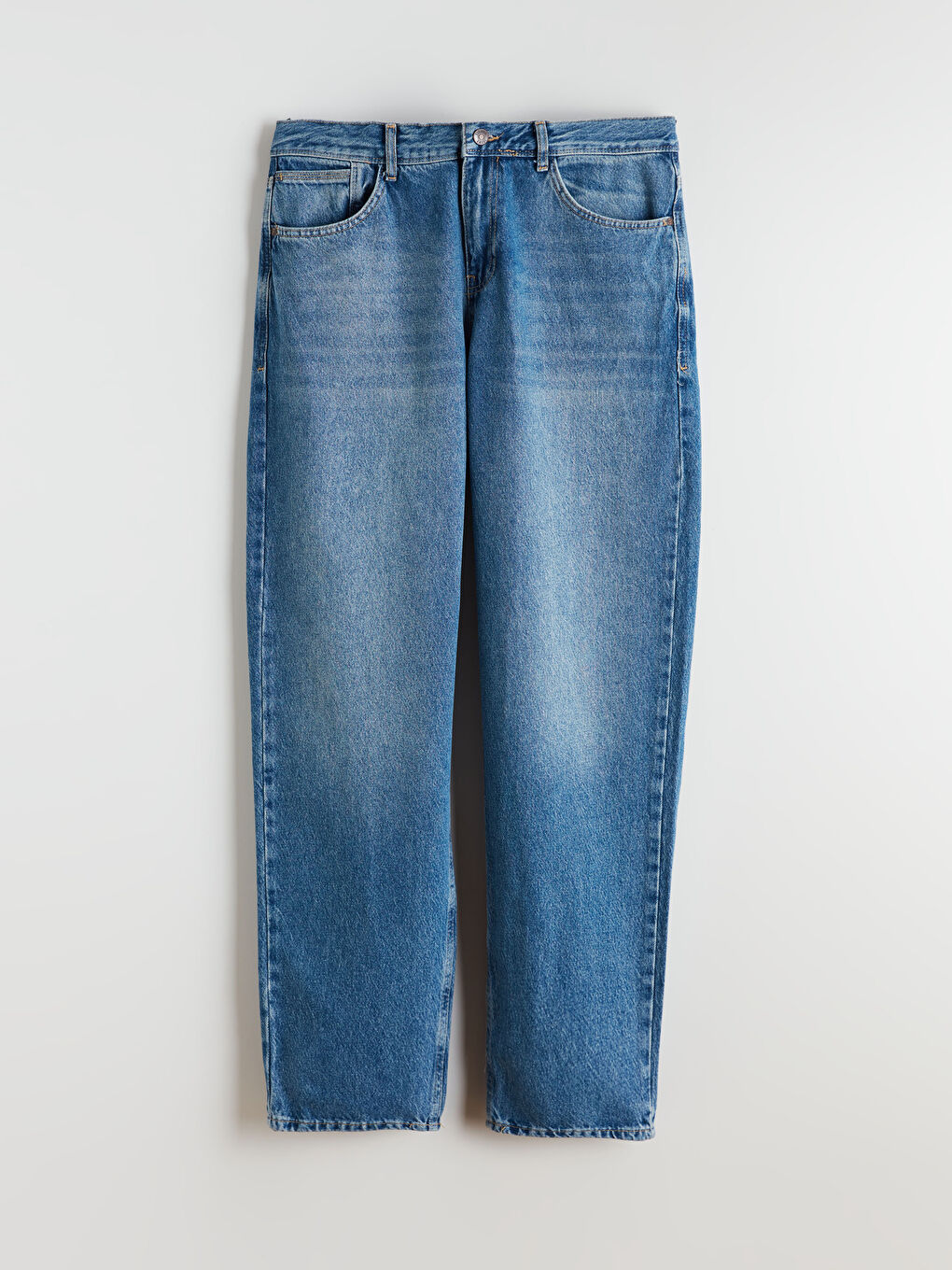 İndigo Baggy Fit Erkek Jean Pantolon-4