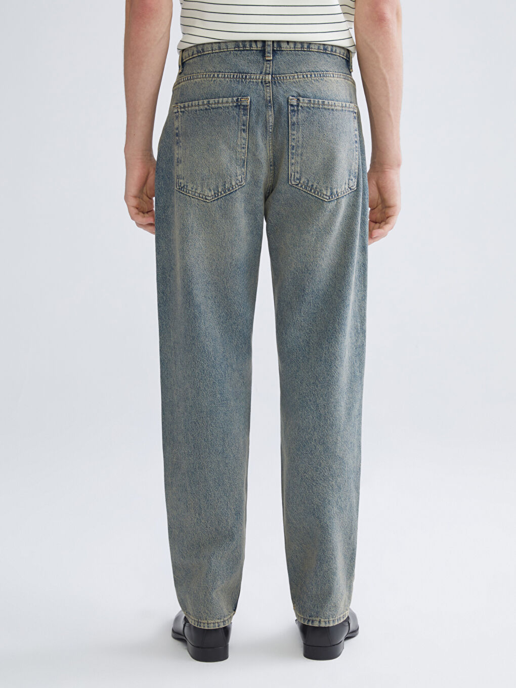 İndigo Baggy Fit Erkek Jean Pantolon-3