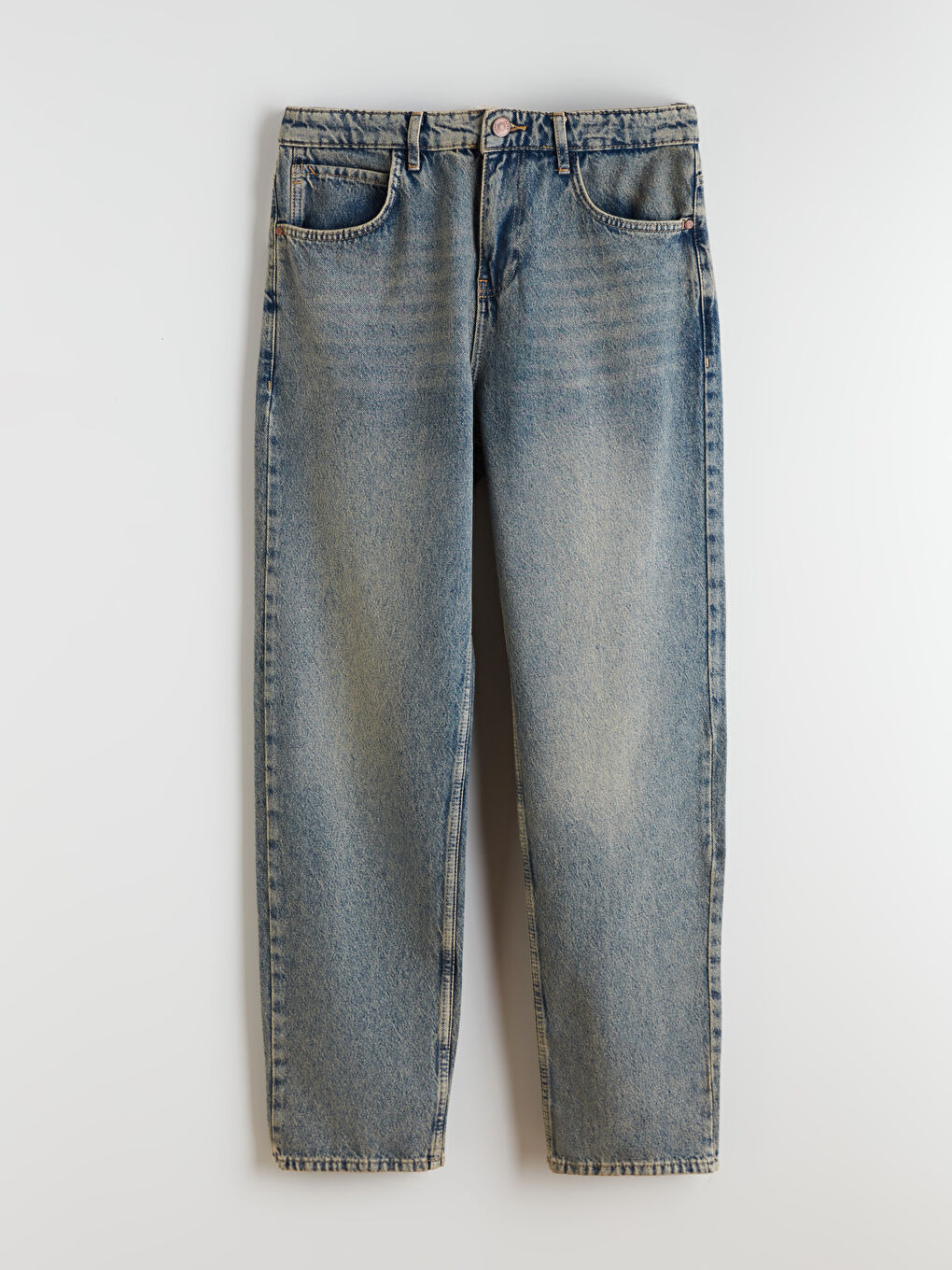 İndigo Baggy Fit Erkek Jean Pantolon-4