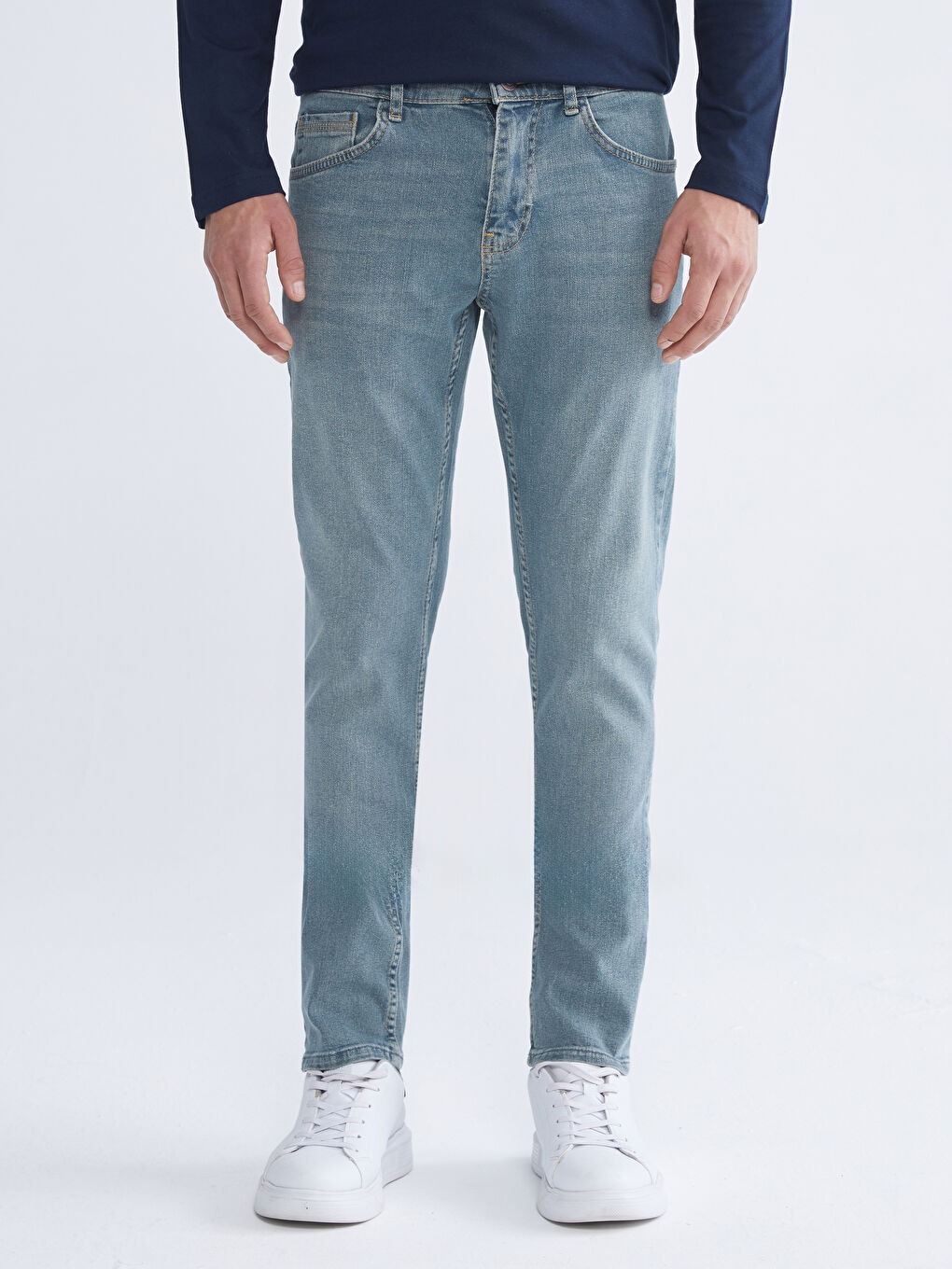 Yeşil 750 Slim Fit Erkek Jean Pantolon-1