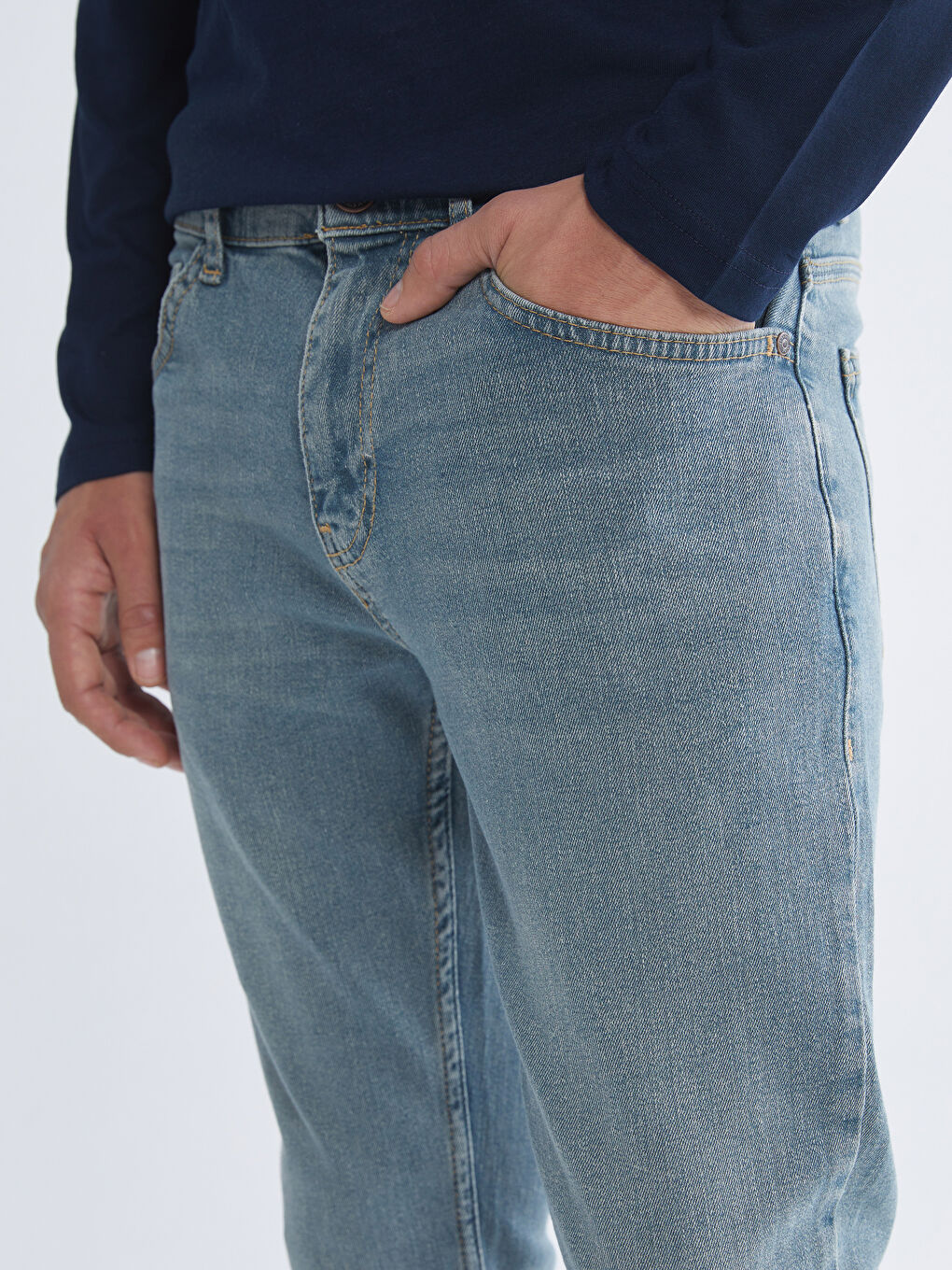 Yeşil 750 Slim Fit Erkek Jean Pantolon-2