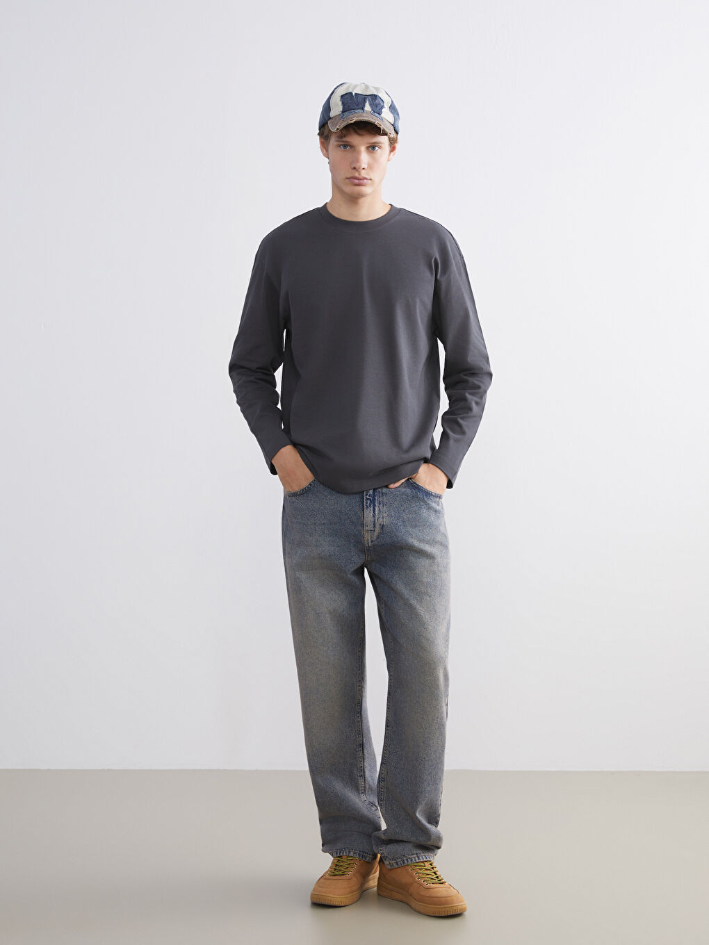 Crew Neck Men's Sweatshirt-1