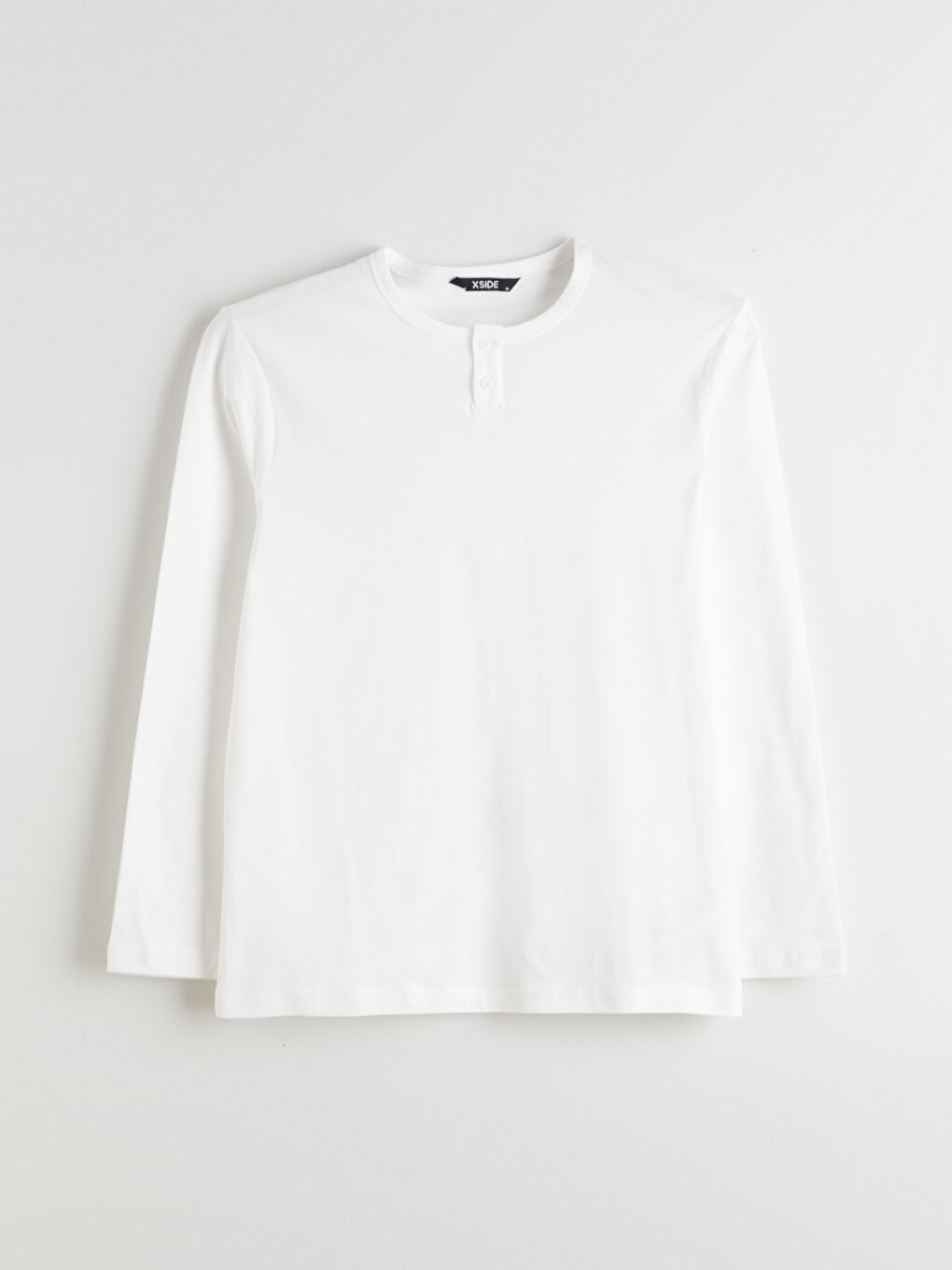 Ekru Bisiklet Yaka Erkek Sweatshirt-4