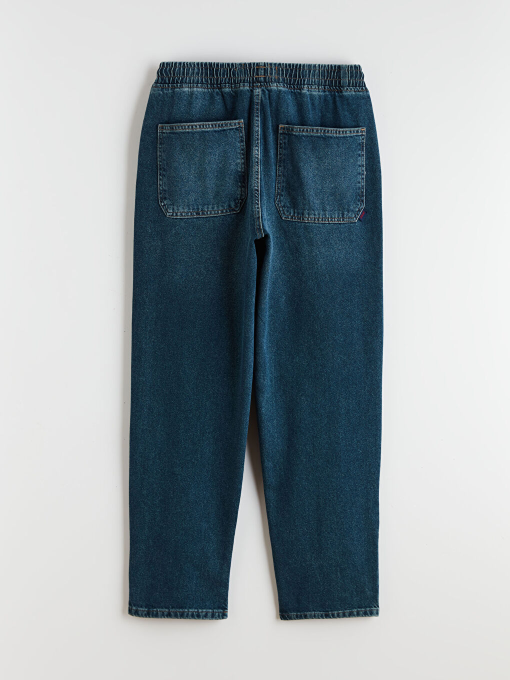 Yeşil Loose Fit Erkek Jean Pantolon-5