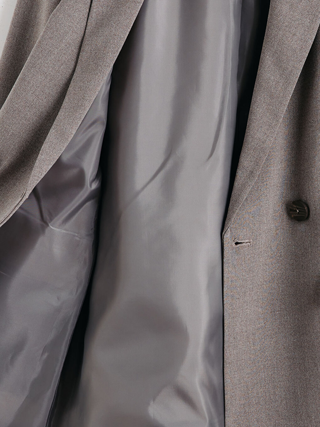 Kahverengi Kruvaze Yaka Kadın Blazer Ceket-1