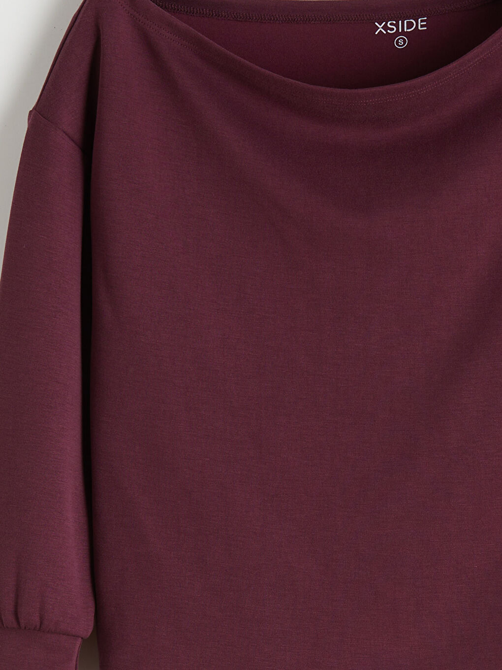 Slash Neck Women's Sweatshirt-5