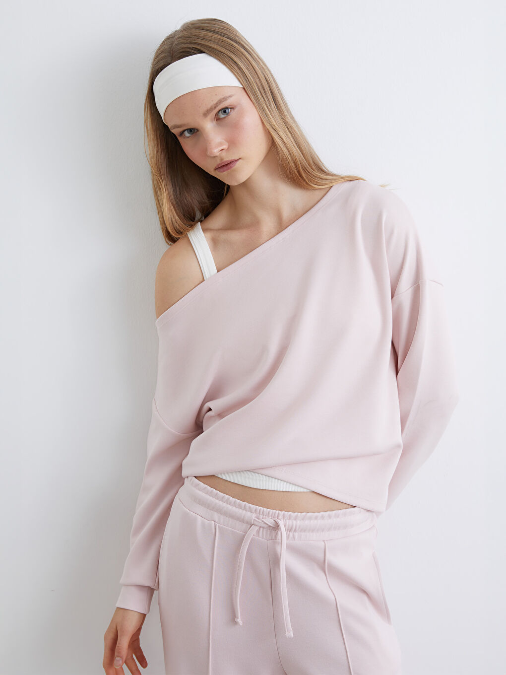 Slash Neck Women's Sweatshirt