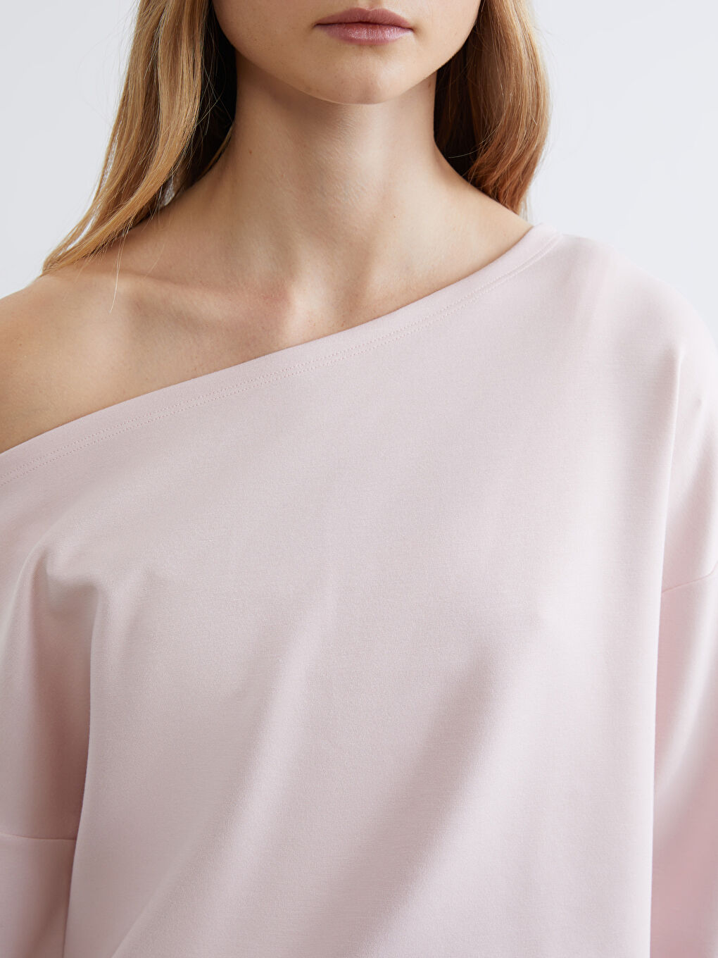 Slash Neck Women's Sweatshirt-2