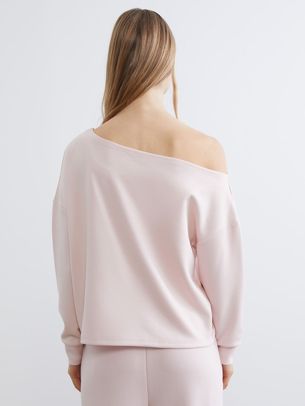 Slash Neck Women's Sweatshirt-3