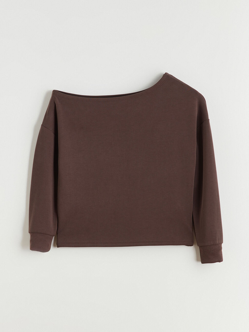 Slash Neck Women's Sweatshirt-4