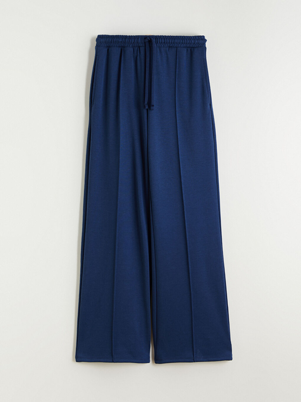 Elasticated Waist Wide Leg Women's Sweatpants-4