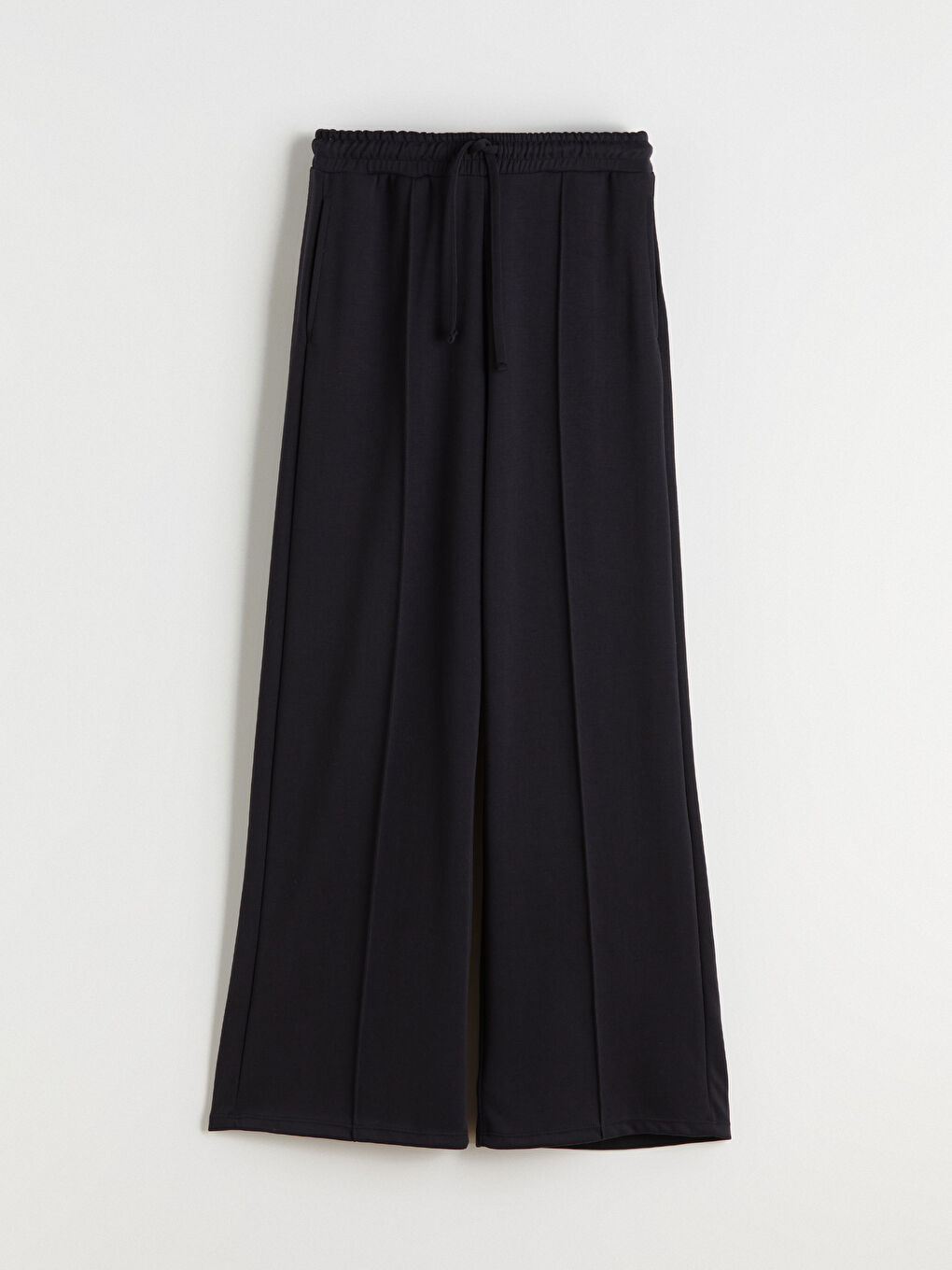 Elasticated Waist Wide Leg Women's Sweatpants-4