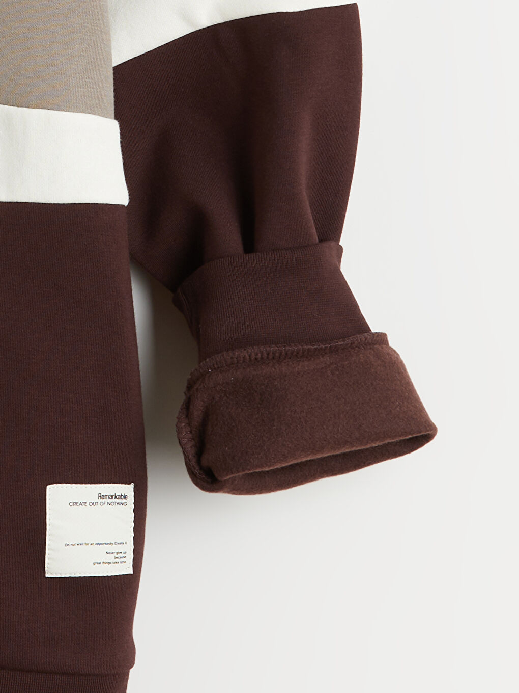 Bordo Polo Yaka Baskılı Erkek Sweatshirt-5