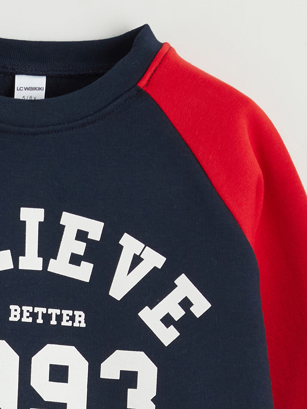 Lacivert Baskılı Erkek Çocuk Sweatshirt-1