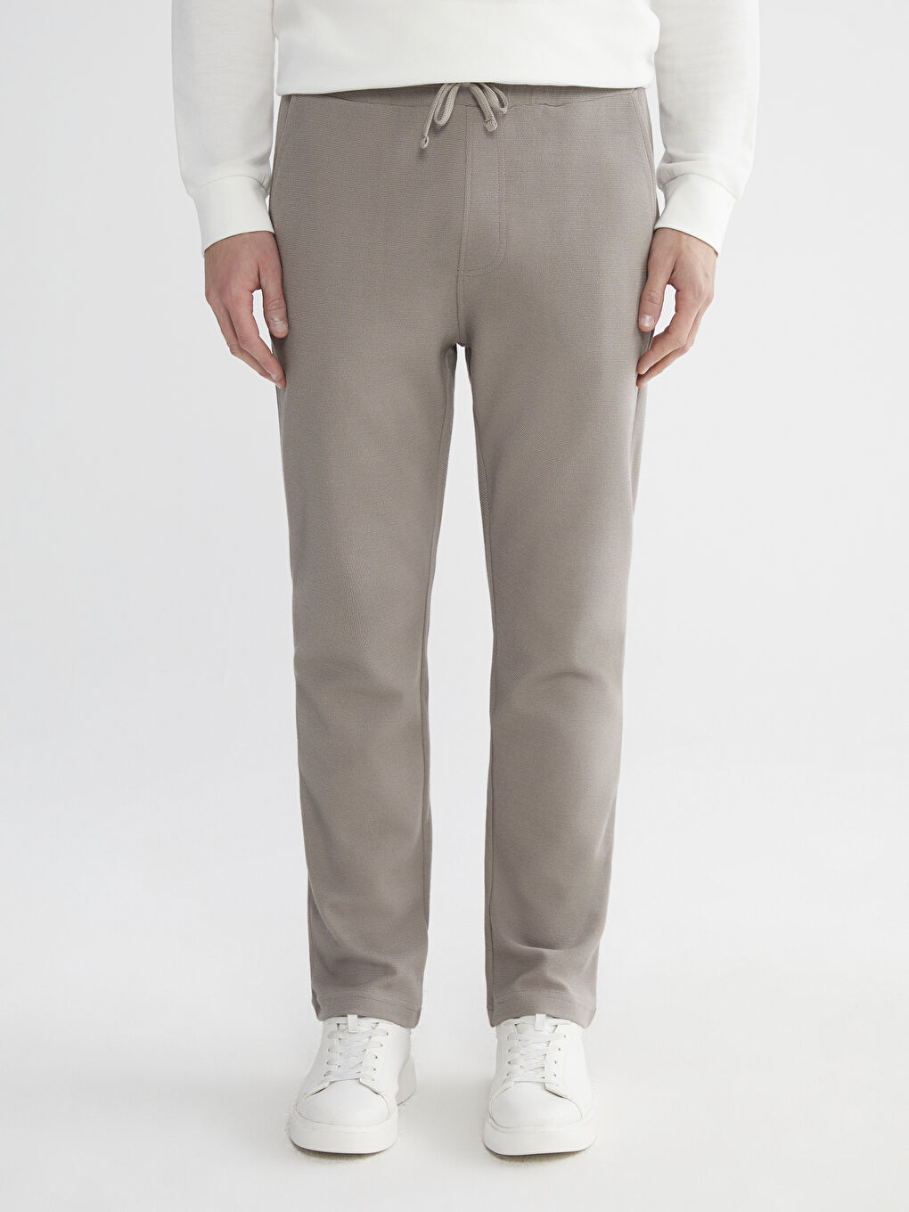 Kahverengi Standart Kalıp Erkek Eşofman Altı-1