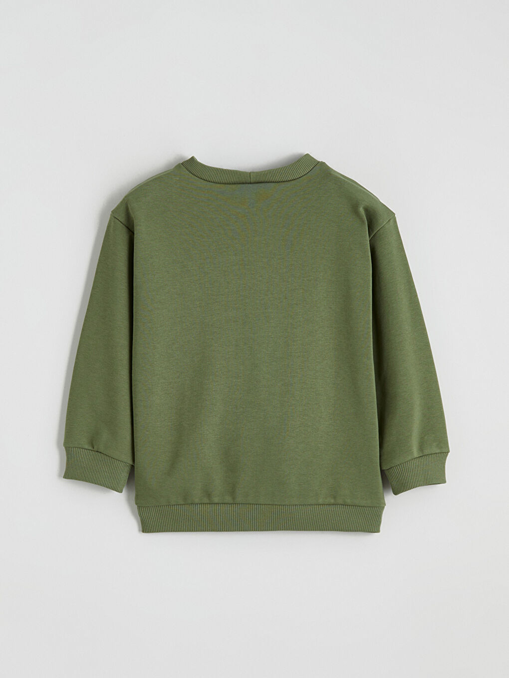 Суитшърт с кръгло деколте за момчета - плътен-2