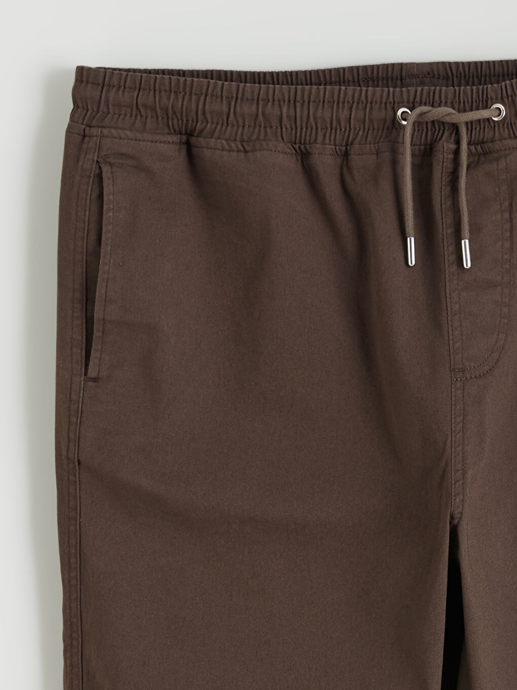 Kahverengi Rahat Kalıp Erkek Pantolon-5