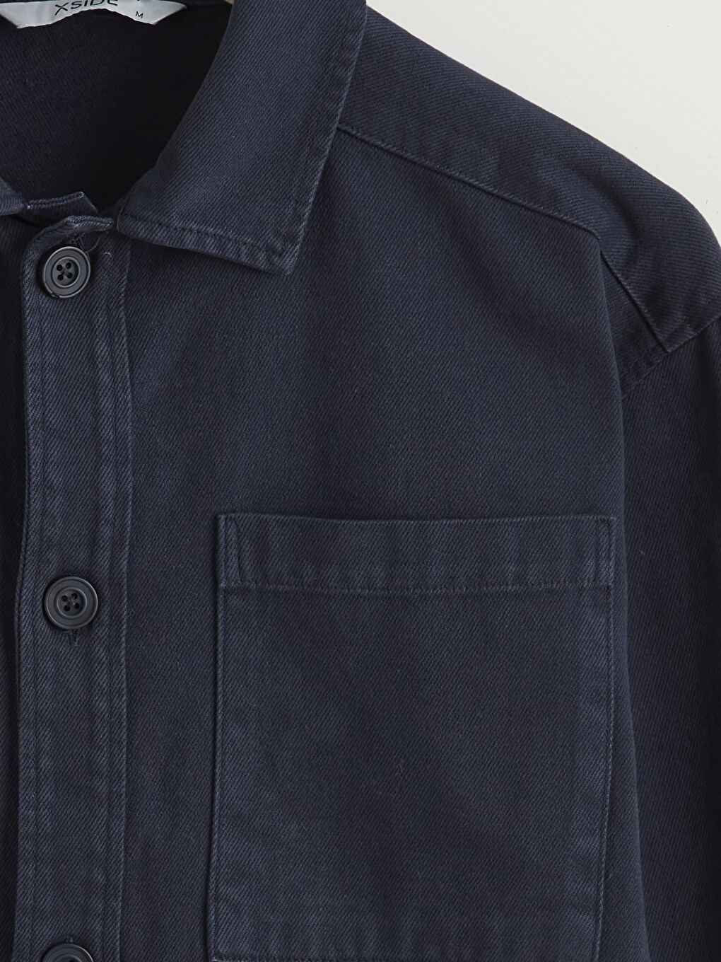 Relaxed Fit Long Sleeve Men's Shirt Jacket-6