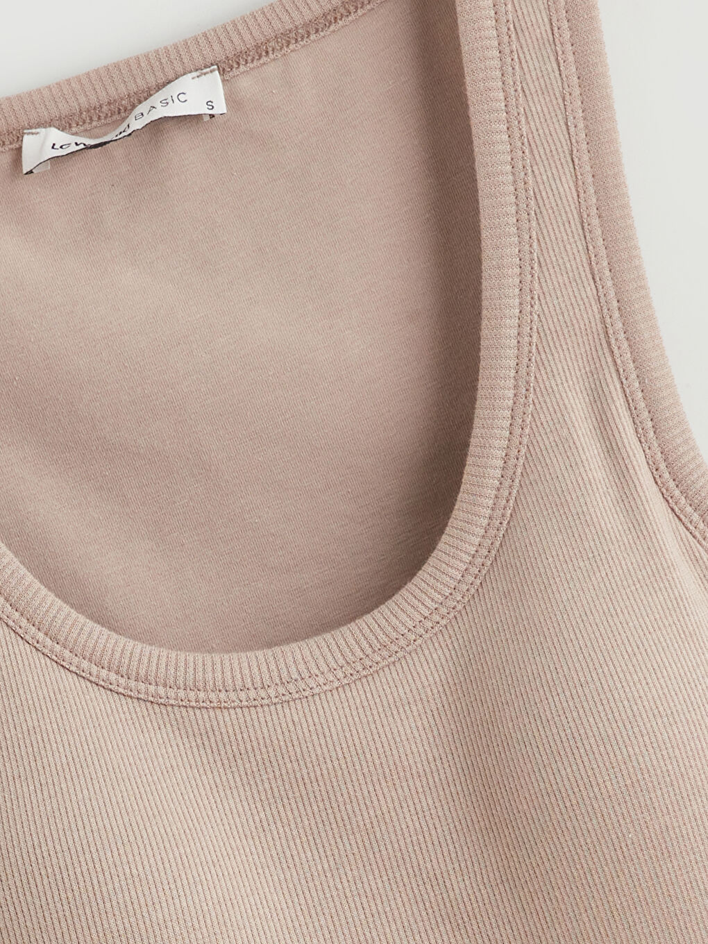 U Neck Ribbed Women's Tank Top-5