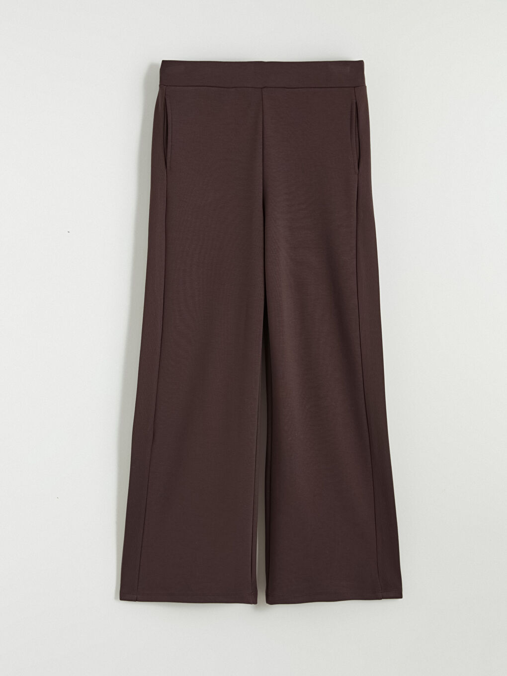 Elasticated Waist Wide Leg Women's Sweatpants-4