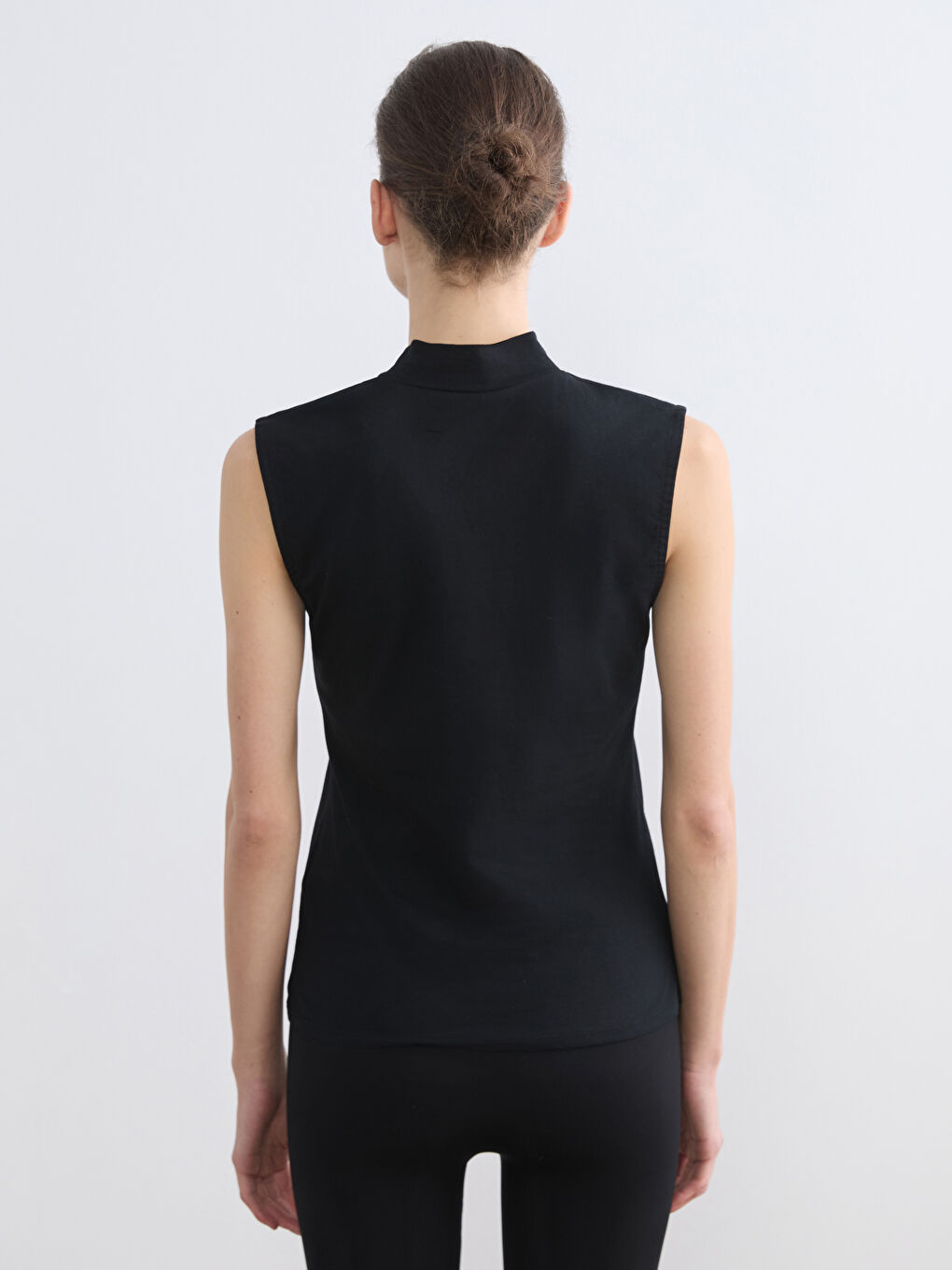 Funnel Neck Women's Tank Top-3