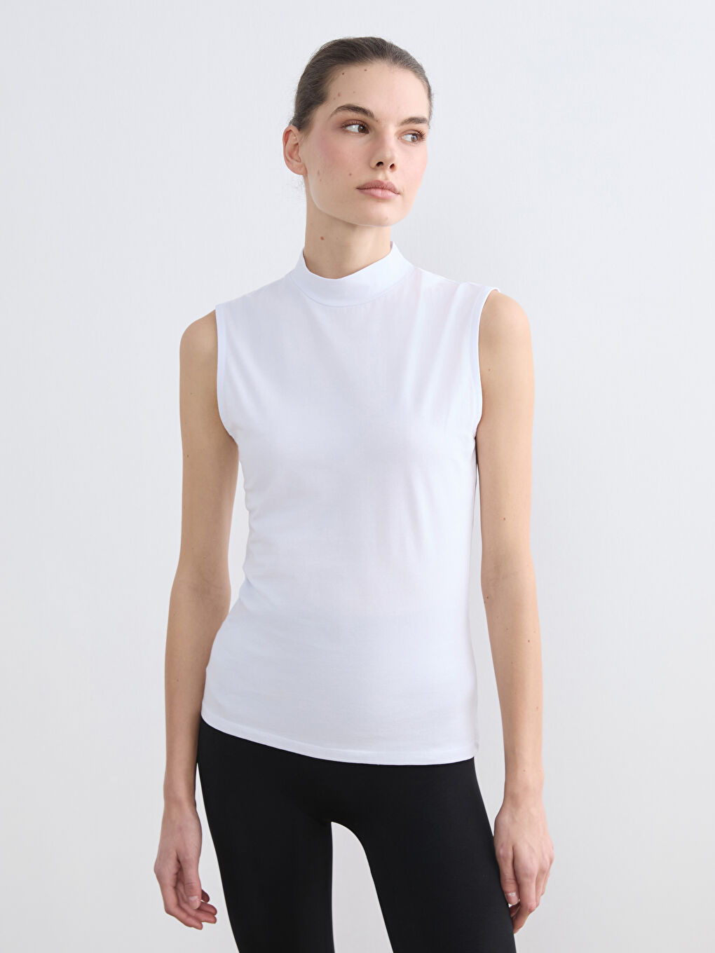 Funnel Neck Women's Tank Top