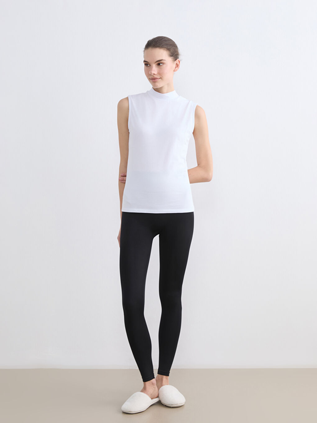 Funnel Neck Women's Tank Top-1